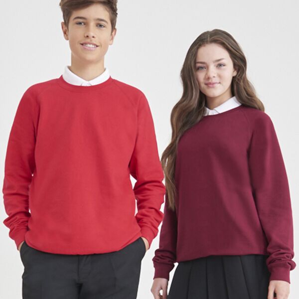 AWDis Academy Senior Raglan Sweatshirt Thumbnail