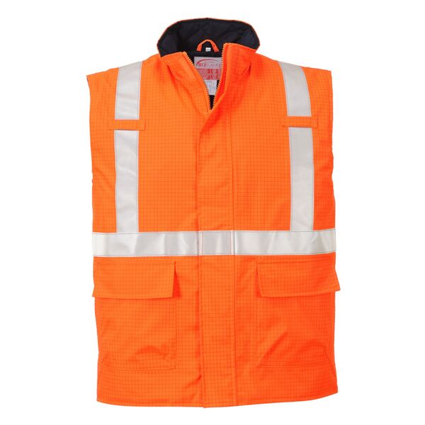 Bizflame Rain Hi-Vis Anti-static FR Bodywarmer Thumbnail